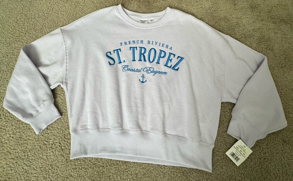 Mighty Fine St Tropez French Riviera Sweatshirt Womens Medium